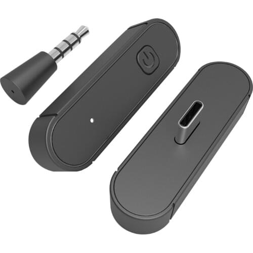 Adapter Transmitter Wireless Bluetooth-compatible Receiver with 3.5mm microphone plug for Nintend Switch/PC/PS4/PS5