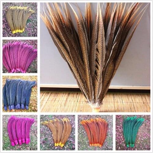 Promotion 50pcs/lot natural pheasant Tail feathers 50-55cm/20-22inches Jewelry celebration DIY Decoration plumas