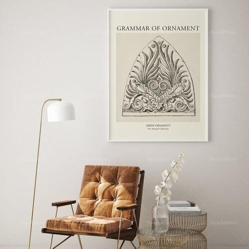 Antique Greek retro posters Greek decorative wall art exhibition posters abstract art boho style wall decoration mid-century mod