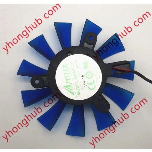 APISTEK GA82S2L DC 12V 0.22A Dia. 82mm C.T.C 38mm Graphics Fan