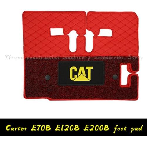 Free shipping for Carter cat E70b E120B E200B excavator special floor rubber cab supplies foot pad rubber pad accessories