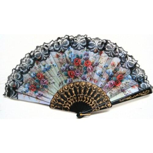 Spanish style Hand Fan Decorative Design