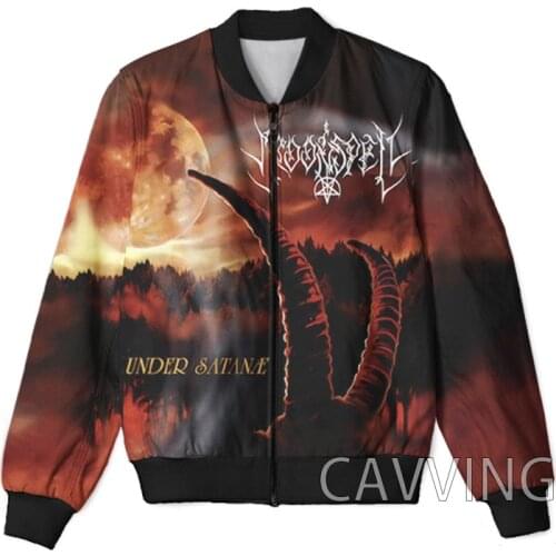 New Fashion Women/Mens 3D Print MOONSPELL Rock Band Zipper Bomber Jackets Men Overcoat Mens Coat Zip Up Jackets