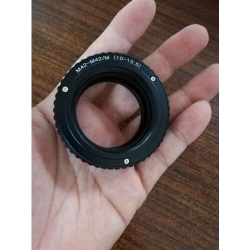 M42-M42 10-15.5 M42 to M42 Mount Focusing Helicoid Ring Adapter 10mm-15.5mm Macro Extension Tube