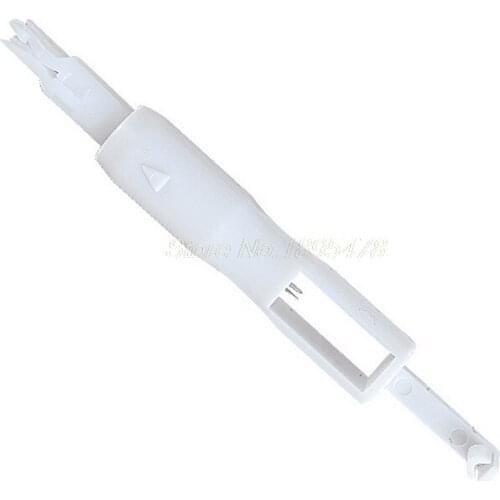 100Set Needle Threader Insertion Applicator Handle Thread For Sewing Tool Machine Sew White 7.2*1 CM