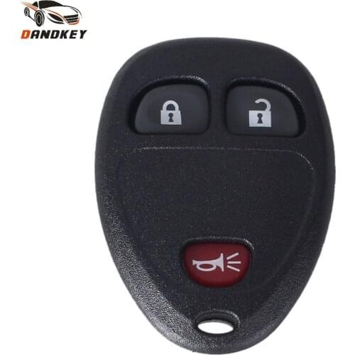 Dandkey New 3 Buttons Remote Key Case Shell 2 + 1 Panic Keyless Entry Fob Case For Buick GMC Chevrolet Enclave 2009-2014
