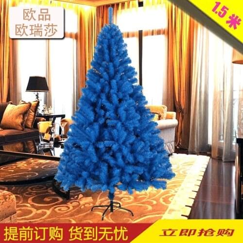 Christmas New Year gift 1.5m / 150CM navy blue Christmas tree ornaments Christmas gift ornaments supplies