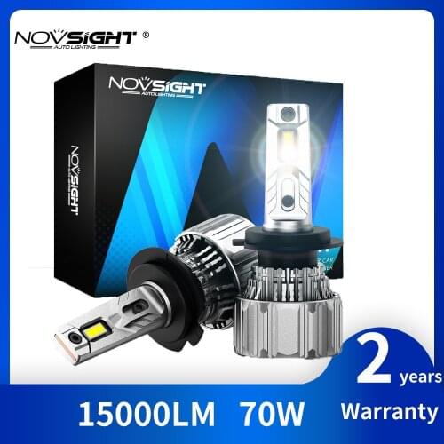 NOVSIGHT H7 LED Car Headlight H4 led Light Turbo Lamp H1 H11 Auto Lights Bulb 9012 9005 9006 H3 H13 9007 HB3 HB4 HB5 Car lamps