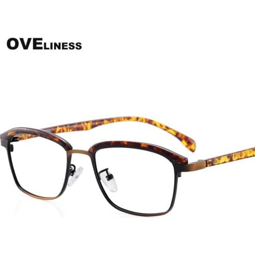 Anti fatigue computer eyewear eyeglasses frame anti blue ray reading glasses NonSpherical clear lens Far sight spectacles men