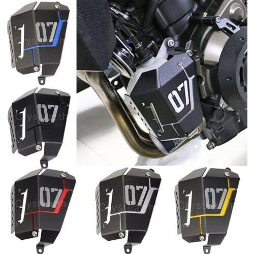 Motorcycle Radiator Water Coolant Recovery Tank Shielding Guard Cover For Yamaha FZ-07 MT-07 MT07 FZ07 2013 2014 2015 2016 2017