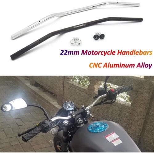 Motorcycle for Renthal Handlebars 22mm 7/8 Aluminum Anodizing Steering Wheel Compatible with PCX CB500X MT07 XMAX 300 FZ6 CB650R