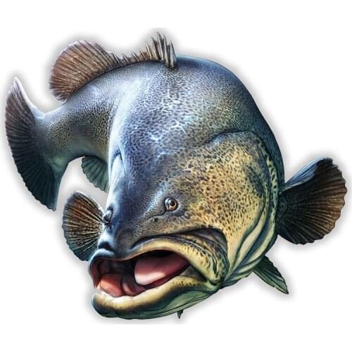 S50590# Various Sizes Personality PVC Decal Outdoor Sports Go Fishing V3 Waterproof Car Sticker on Motorcycle Laptop Decorative