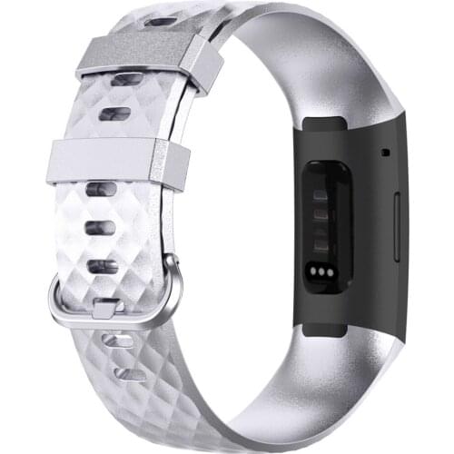 For Fitbit Charge 3 SE/Charge 4 SE Watchbands Fashion Champagne Rose Gold Silicone Wrist Band Replacement Sport Strap Band