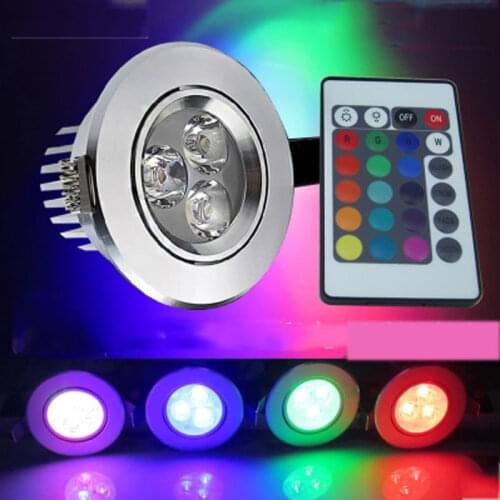 3W RGB Lampada LED Bulb 85-265V RGB LED Lamp 220V 110V Spotlight Lamparas LED Light Bulb Spot Luz Christmas Lampadas
