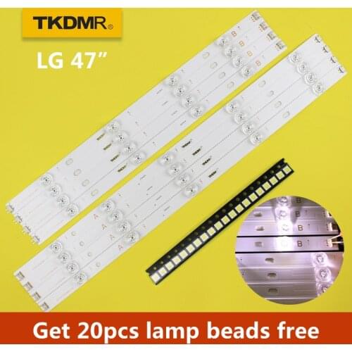 TKDMR 98cm LED Backlight Lamp strip 9 leds For LG 47" TV innotek DRT 3.0 47" 47LB6300 47GB6500 47LB652V 6916L 1948A 1949A LC47