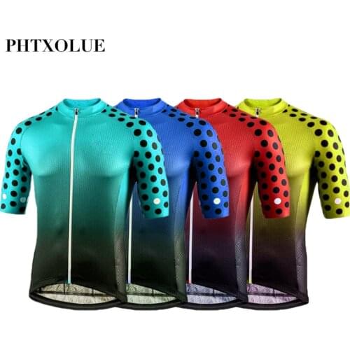 Phtxolue Short Sleeve Cycling Jerseys Men Breathable Mountain Bike Clothing MTB Bicycle Wear Clothes Shirt Cycling Clothing