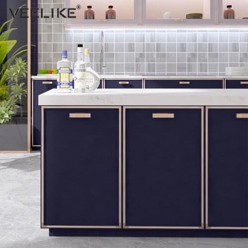 Thickening Wall Stickers Self-adhesive Solid Color Wallpaper for Living Room Bedroom Wardrobe Cabinet Renovation Skin Feel Films