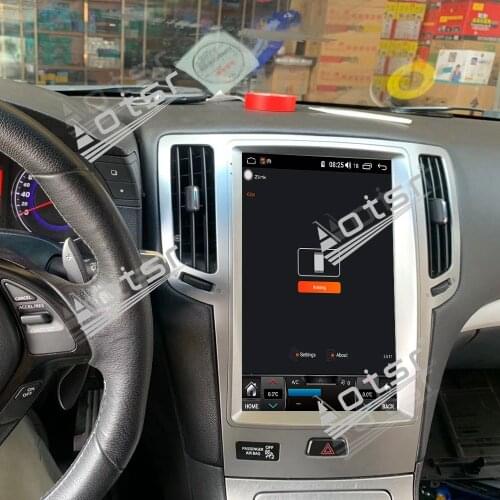 AOTSR 12.1 inch Tesla style Vertical HD screen stereo receiver For Infiniti G Series PX6 Android 9.0 Car radio CarGPS Navigation