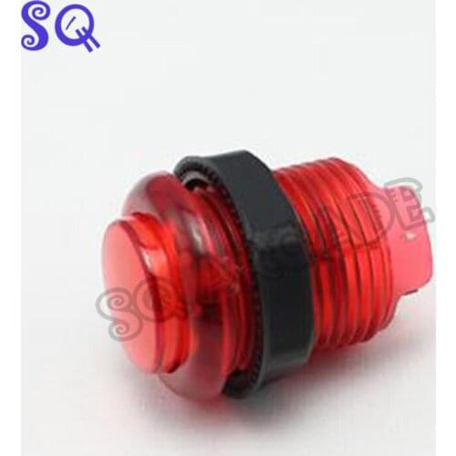 12pcs 28mm 5v Transparency Illuminated button with Build-in Microswitch and LED - Screw fix/Arcade Accessories/Game Machine