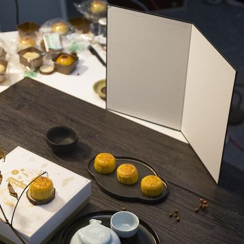 A3 A4 Collapsible Cardboard White Black Silver Reflector Absorb Light Thick Reflective Paper Camera Photography Accessory