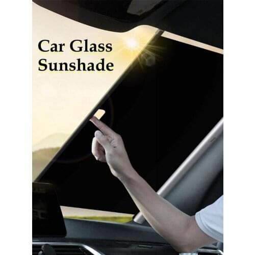 Car Sunshade Sun Visor Protector Auto Parasol For Front&Rear Windshield Side Window Shade Block Interior UV-protective Curtains