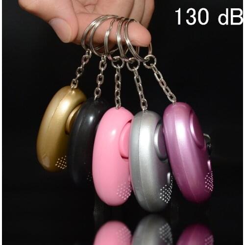 130db Self Defense Safety Keychain Alarm Edc Llavero Defensa Personal Mujer Alarma Autodefensa Rape LED Rape Women Kit Tool