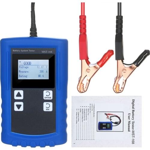 Digital Battery Tester High Accuracy Battery Analyzer Car Battery Capacity Diagnostic Tool Testing Gauge CCA DIN IEC EN JIS Test