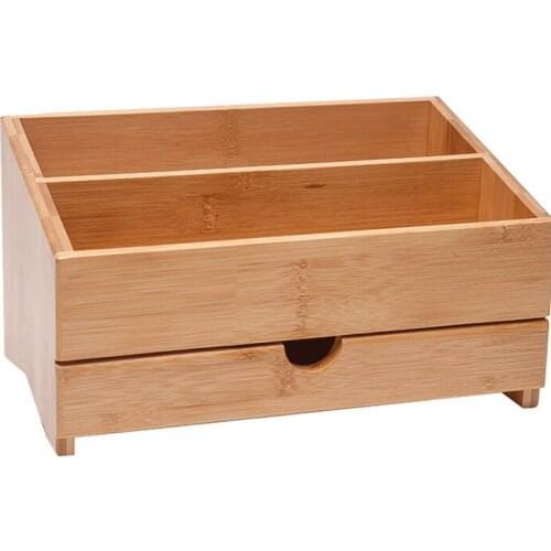 Makeup Brush Cute Storage Box Holder Desk Bedroom Drawer Storage Box Wooden Jewelry Caja Madera Household Merchandises BL50SB