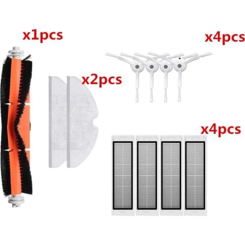 HEPA Filter + Side Brush + Main Brush for Xiaomi MI Robot Vacuum 2 Roborock S50 Vacuum Cleaner Parts Accessories