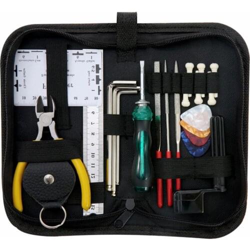 Acoustic Electric Guitar Maintenance Tools Guitar Repair Tools Set String Changing Tool Tuning Wrench Gauge Measuring Tool Set
