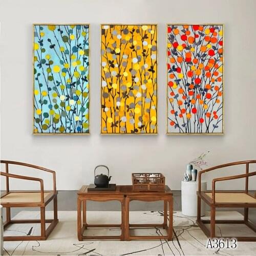 Modern Abstract Oil Painting Print on Canvas 3pcs Abstract Canvas Art Printing Wall Art Picture for Home Decor