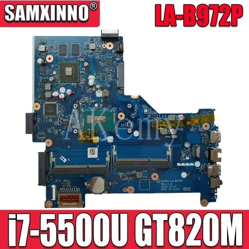 LA-B972P motherboard For HP 15-R LA-B972P Laptop Motherboard 795814-001 795814-501 I7-5500U CPU original tested 100