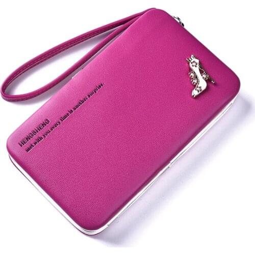 Hengsheng multifunction mobile phone package lunch box bag lady wallet long pencil case coin purse