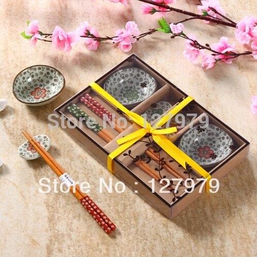 Chinese style ceramic cutlery sets Japanese style sushi set and dishes with gift box high-end tableware