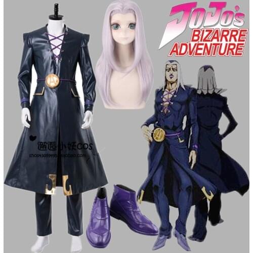 JoJos Bizarre Adventure Cosplay Golden Wind Leone Abbacchio Cosplay Costume Uniform Halloween Carnival Costumes Customizable