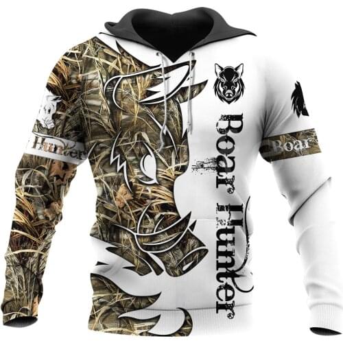 Tessffel Newest Boar Hunter Animal Hunting Camo Tattoo 3DPrint Pullover Newfashion streetwear Zip/Sweatshirts/Hoodies/Jacket N14