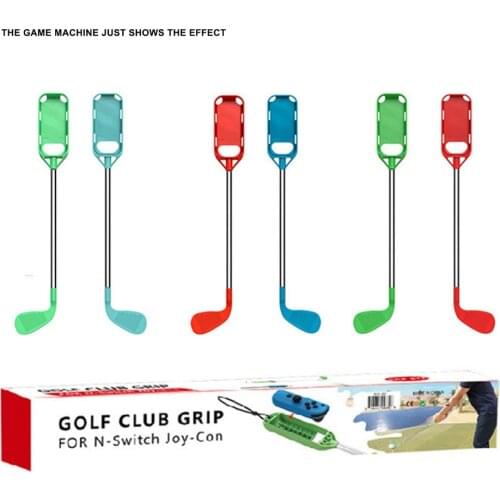 2021 New Golf Clubs for Nintendo Switch Joy-Con Controller for Mario Golf Games Accessories Real Hitting Touch Wrist Strap