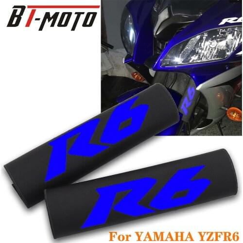 For YAMAHA YZFR6 YZF R6 Motorcycle Printed LOGO Shock Absorber Guard Wrap Cover Front Fork Stretch Fabric Sleeve Protector