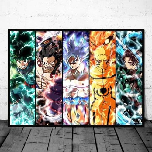 Anime Poster My Hero Academia Original Design Anime Wall Art Print,20 x 28 Inches,No Frame