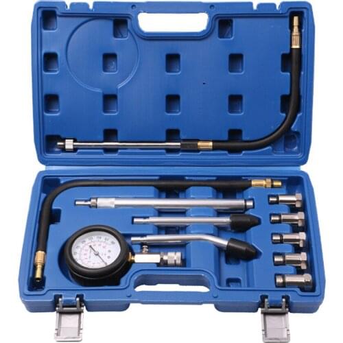 Professional Petrol Engine Cylinder Compression Tester Kit Cylinder Tester With M10 M12 M14 M16 M18