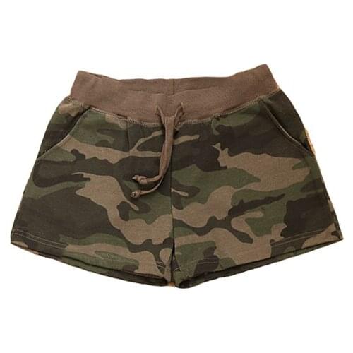 Summer Camouflage Shorts Women Drawstring Elastic Waist Hot Shorts Ladies Loose Casual Cotton Army Military Short For Women