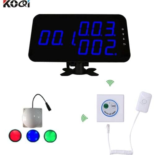 Hospital Paging System Wireless Sold By Set With Multicolor Room Light And 2-keys Button Show 3 Groups Display