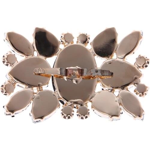 2Pcs Rhinestone Wedding Bridal Shoe Clips Accessory DIY Decoration Vintage Style