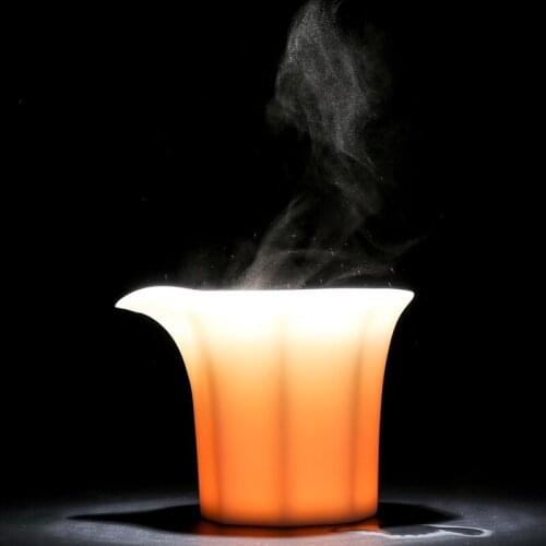 GY Mutton Fat Jade Porcelain Kung Fu Tea Set White Porcelain Tea Serving Pot Fair Cup Tea Ceremony Tea Pot Small Fair Mug