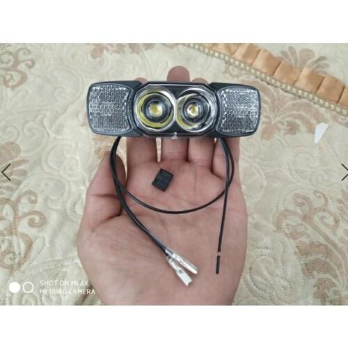 Bicycle Front Light Induction Led Lamp 24V Install under Basket for Power Hub