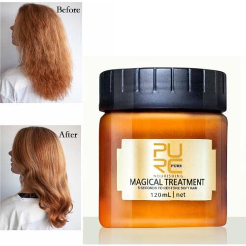 PURC 120ML Magical treatment hair mask Nutrition Infusing Masque for 5 seconds Repairs hair damage restore soft hair