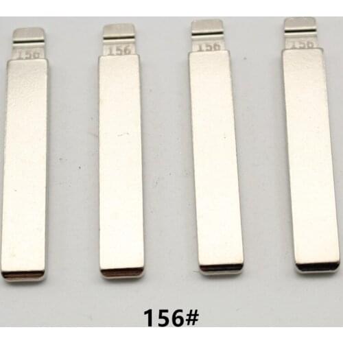 VVDI OEM 10Pcs 156# Metal Uncut Flip KD Remote Key Blade For Kia K5 For Hyundai Verna Mid Slot