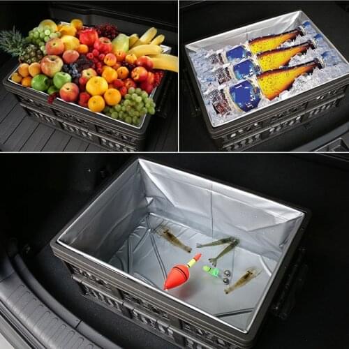 Car Trunk Storage Box Multifunctional Folding Storage Sort Out Box Decoration Large Capacity Auto Accessories