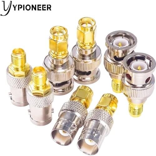 YPioneer C20105-108 4 Types SMA to BNC Antenna Connector SMA Male Female to BNC Male Female RF Adapter Coax Coaxial