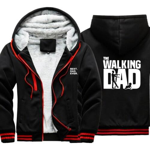 The walking dad funny coat outwear windbreak Male Jacket warm hoodies men thick Camouflage Sleeve causal winter Mens Jacket